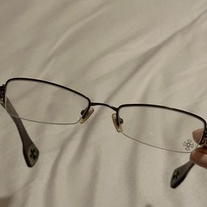 Rare Chrome Hearts ROCKS Mohogany Wood Cross Glasses